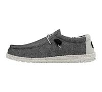 HEYDUDE Wally Stretch Canvas - Chaussures pour Hommes - Baskets avec Semelles Confortables - Style Mocassin, Opal Black, 41