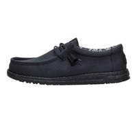 HEYDUDE Wally Stretch Canvas MOC Toe Shoes, Noir, 37 EU