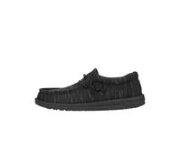 HEYDUDE Wally Stretch Fleece - Chaussures pour Hommes - Baskets avec Semelles Confortables - Style Mocassin, Midnight, 43