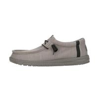 HEYDUDE Wally Stretch Fleece - Chaussures pour Hommes - Baskets avec Semelles Confortables - Style Mocassin, Lava Stone, 42