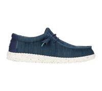 HEYDUDE Wally Stretch Sox - Chaussures pour Hommes - Baskets avec Semelles Confortables - Style Mocassin, Navy, 44