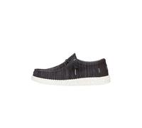 HEYDUDE Wally Stretch Sox - Chaussures pour Hommes - Baskets avec Semelles Confortables - Style Mocassin, Black/White, 42