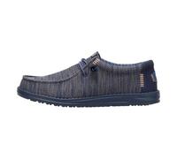 HEYDUDE Wally Stretch Sox - Chaussures pour Hommes - Baskets avec Semelles Confortables - Style Mocassin - Blazer Bleu Marine, 44