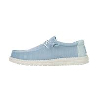 HEYDUDE - Wally Stretch Sox - Chaussures pour Hommes - Baskets avec Semelles Confortables - Style Mocassin, Cloud Blue/Dawn Blue, 46