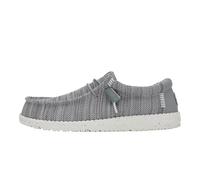 HEYDUDE Wally Stretch Sox - Chaussures pour Hommes - Baskets avec Semelles Confortables - Style Mocassin, Grey, 46