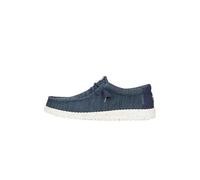 HEYDUDE Wally Stretch Sox - Chaussures pour Hommes - Baskets avec Semelles Confortables - Style Mocassin, Navy, 44