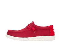 HEYDUDE Wally Stretch Sox - Chaussures pour Hommes - Baskets avec Semelles Confortables - Style Mocassin, Red, 41