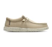 HEYDUDE - Wally Stretch Sox - Chaussures pour Hommes - Baskets avec Semelles Confortables - Style Mocassin, Irish Cream/Egret, 44