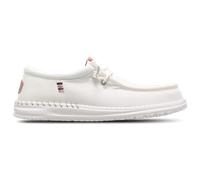 HEYDUDE Wally Washed Canvas Homme - Baskets, Blanc - Pointure 42 - Toile White 42