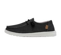 HEYDUDE Wendy Chambray - Baskets pour Femme - Chaussons avec Semelles Confortables - Style Mocassin, Off Black, 36