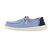 HEYDUDE Wendy Chambray Boho - Baskets pour Femme - Chaussons avec Semelles Confortables - Style Mocassin, Blue, 38