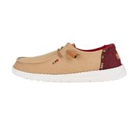 HEYDUDE Wendy Chambray Boho - Baskets pour Femme - Chaussons avec Semelles Confortables - Style Mocassin, Brown, 36