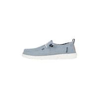 HEYDUDE Wendy Chambray pour Femmes - Chaussures Plates décontractées à Enfiler - Style Mocassin - Bleu Clair, 38