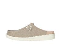 HEYDUDE Wendy Chaussures décontractées en toile extensible pour femme - Dessus en toile délavée, design à enfiler, légères et confortables, 37.5 EU