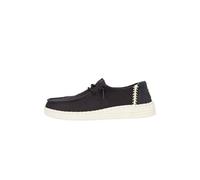 HEYDUDE - Wendy Espadrille Woven - Chaussures pour Femme - Baskets avec Semelles Confortables - Style Mocassin, Black, 37