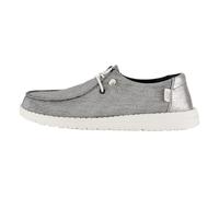 HEYDUDE Wendy Metallic Sparkle - Baskets pour Femme - Chaussons avec Semelles Confortables - Style Mocassin, Charcoal, 40