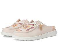 HEYDUDE Wendy Slip Stretch Canvas, Baskets pour Femme | Dessus en toile 100 % coton lavé avec doublure imprimée, lacets élastiques et semelle en mousse