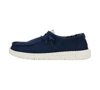 HEYDUDE Wendy Stretch Canvas - Baskets pour Femme - Chaussons avec Semelles Confortables - Style Mocassin, Navy, 37