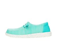 HEYDUDE - Wendy Stretch Sox - Baskets pour Femme - Chaussons avec Semelles Confortables - Style Mocassin, Ceramic Blue, 38