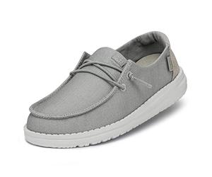 HEYDUDE Wendy Youth Glitter MOC Toe Shoes, Quartz fumé, 31 EU