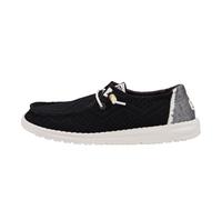 HEYDUDE Women Wendy Boho Crochet Black Casual Moccasin 40 EU