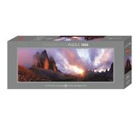 Heye 29770 3 Peaks, puzzle panoramique de 1000 pièces, argenté