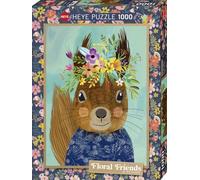 Heye 299538 Puzzle Squirrel 1000 pièces, argenté