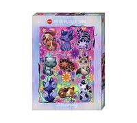 Heye 299552 Kitty Cats Puzzle 1000 pièces, argenté