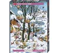 Heye 299613 Puzzle d'hiver de 1000 pièces, argenté