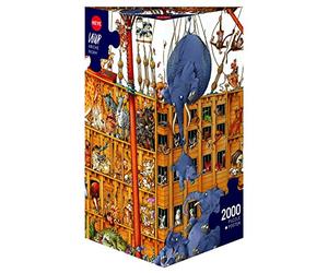 Heye - 58432 - Puzzle Classique - Arche Noah Boîte Triangulaire - 2000 Pièces