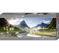 Heye- AVH Puzzle Panorama Milford Sound 1000 Pièces, HEYE-29606