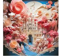 HEYE Casse-tête carré en papier : White Castle 1000 pièces