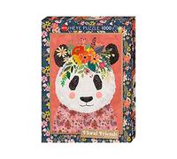 Floral Friends - Cuddly Panda - Puzzle 1000 Pièces