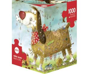 Heye - Heye-29491 - Puzzle Classique - Dog's Life - Degano - 1000 Pièces