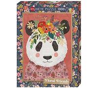 Floral Friends - Cuddly Panda - Puzzle 1000 Pièces