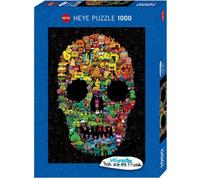 HEYE Puzzle Les stylos sont mes amis : Doodle Skull 1000 Teile