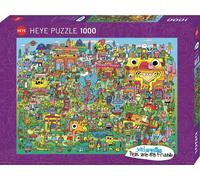 HEYE Puzzle Les stylos sont mes amis : Doodle Village 1000 Teile