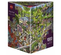 Heye - Puzzle triangulaire - Party Cats Triangular, 1000 pièces