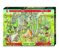 HEYE Puzzle Zoo vert : Jurassic World Exposition 1000 Teile
