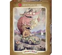 Heye Verlag Puzzle Road Trippin' Zozoville Multicolore – 2000 pièces