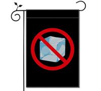 Heyfary Drapeau de jardin No Ices No Human Is Illegal Social Justice Décoration pelouse cour patio décoration extérieure