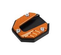 HEYHELLNIN Plaque D'extension Béquille Universelle CNC Pour Scooter Support Latéral Pied Base Antidérapant Coussin D'agrandissement Latérale du pied de béquille(Z)