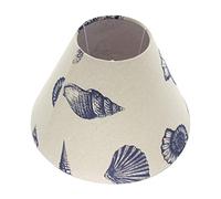 Heyiarbeit 1 abat-jour de taille moyenne en tissu pour lampe de table, lampadaire sur pied en lin naturel fabriqué à la main avec impression marine