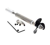 Heyiarbeit 1 arbre de transmission D36 mm Hélice L100 mm Tige L50 mm Manchon adapté pour arbre de moteur de 3,17 mm avec hélice Joint universel pour bateau RC RC sous-marin