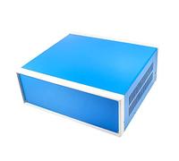 Heyiarbeit Boîte de jonction en métal bleu 31 x 28,5 x 11,5 cm