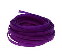 Heyiarbeit Gaine tressée extensible en PET de 10 m de large, Goulotte de Cablage pour câble USB, câble d'alimentation, câble audio et vidéo - Protège le chat des mâchures - Violet