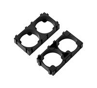 Heyiarbeit Lot de 50 Supports de Batterie 21700 à 2 cellules en Plastique ABS résistant aux Chocs Diamètre du Trou 21,3 mm pour Batteries au Lithium 21700