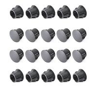 Heyiarbeit Sourcingmap SKT-10 Lot de 20 bouchons ronds en nylon Noir 9,5 x 10,3 mm