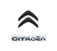 HEYISM Auto Emblèmes pour Citroen C2 2003-2009, 3D Logo Emblème Badge Logo Voiture Coffre Porte Latéral Métal Autocollant Lettres et Chiffres Décoration Accessoires,L