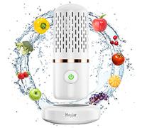 Heyjar Machine à laver pour fruits et légumes, appareil de nettoyage de fruits, purificateur de fruits avec technologie de purification OH-ion pour nettoyer les fruits, légumes, riz, vaisselle (blanc)